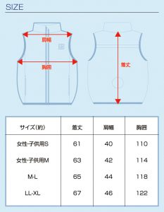 胸スイッチ式空調ベスト™（裏チタン/1つ穴/ハーネス対応）フルセット サイズ